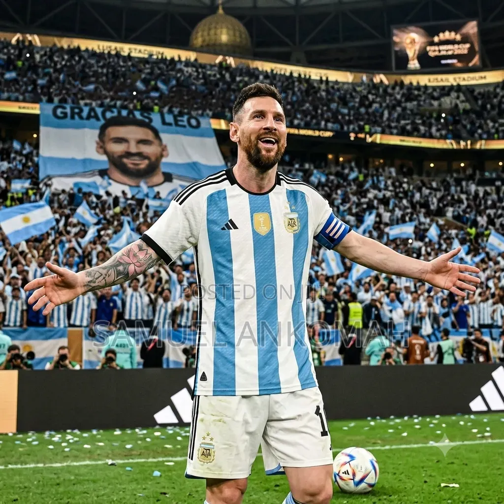 Argentina Home Jersey (3 Stars Fifa World Champions