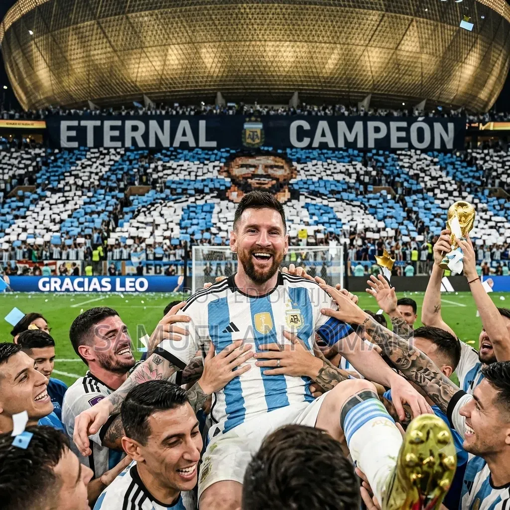 Argentina Home Jersey (3 Stars Fifa World Champions