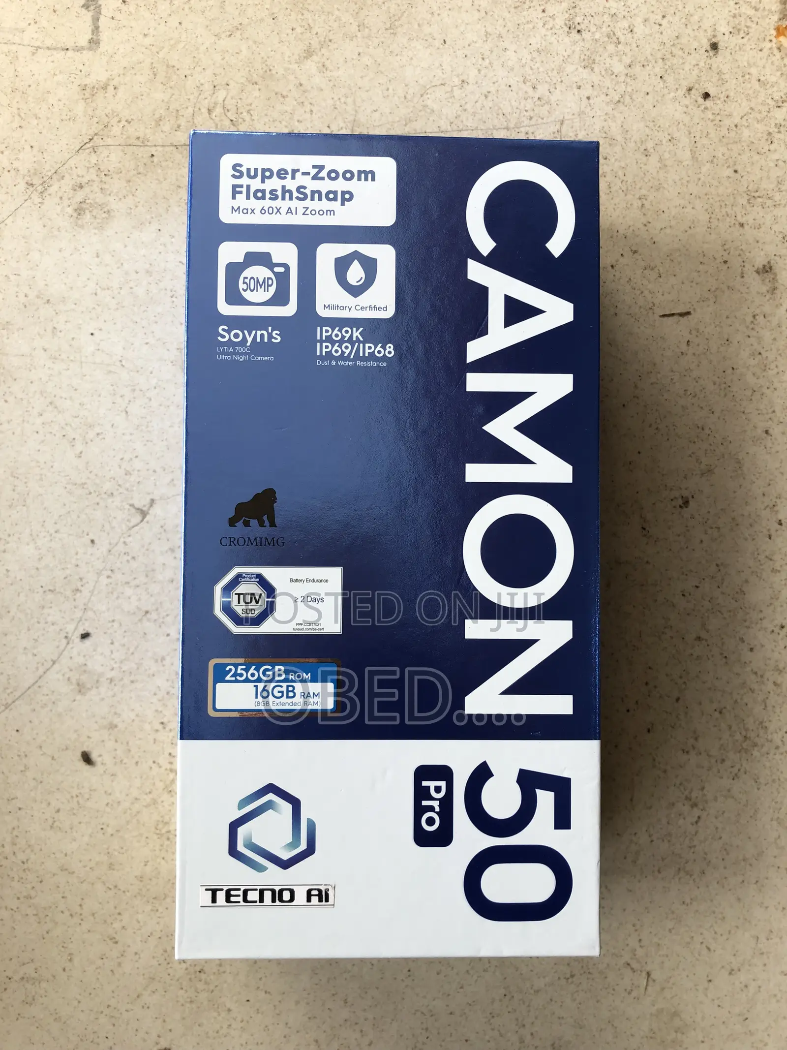 New Tecno Camon 50 Pro 256 GB Purple