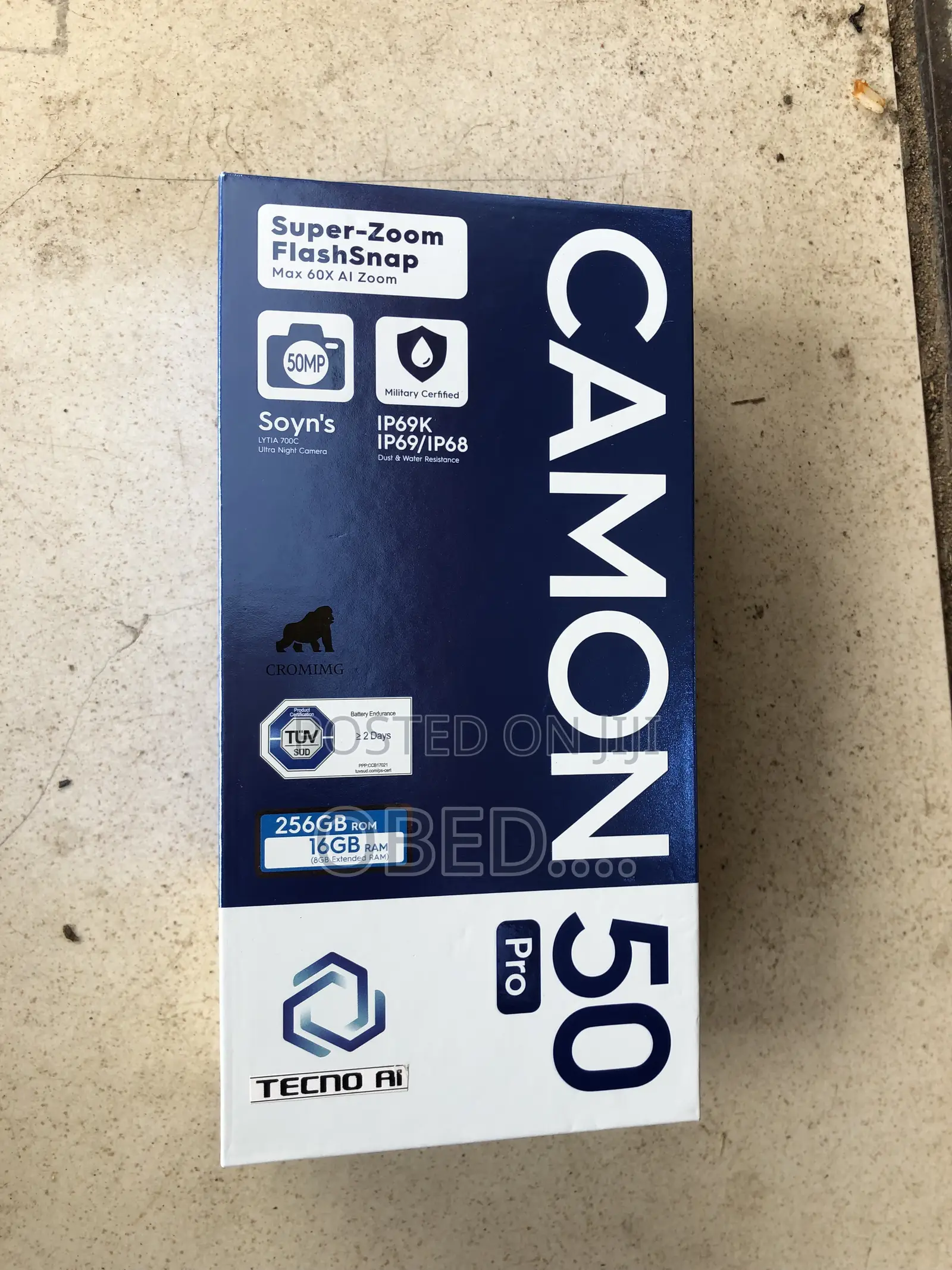 New Tecno Camon 50 Pro 256 GB Purple