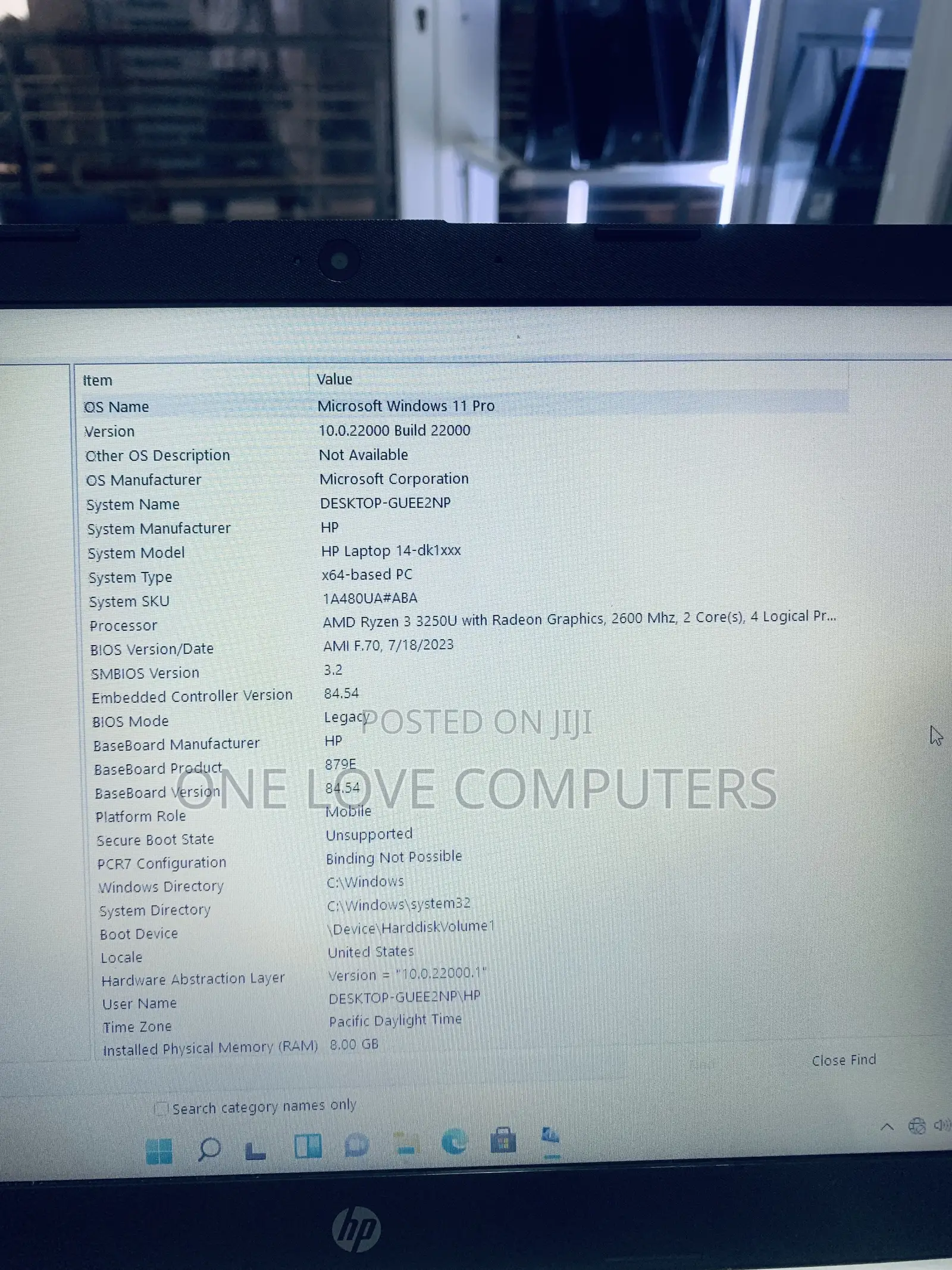 Laptop HP 14S 8GB AMD Ryzen 3 SSD 256GB