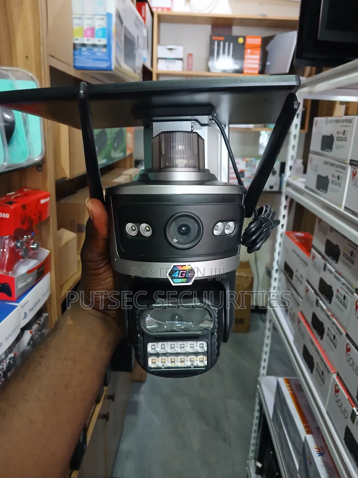 Solar CCTV Camera 8mp Dual Lens