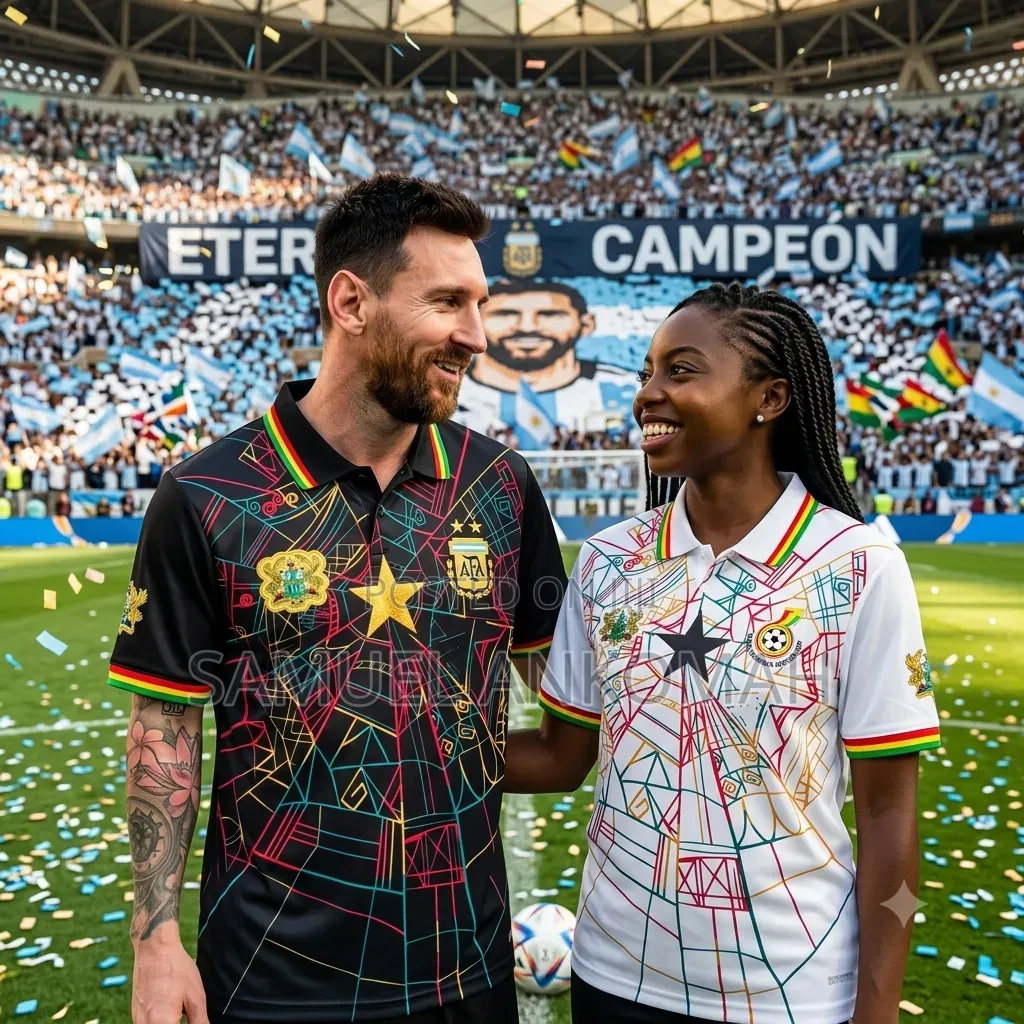 Custom Ghana Black Stars Black Polo Jersey – Special Edition