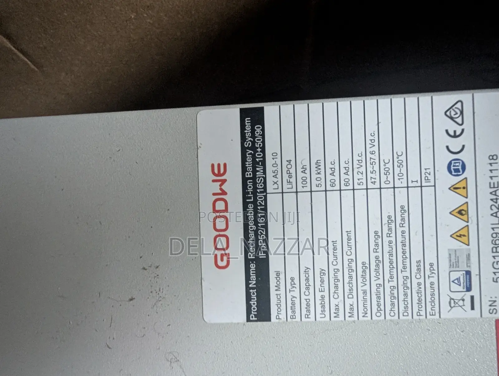 Goodwe Battery 48v 200ah (5.0kwh)