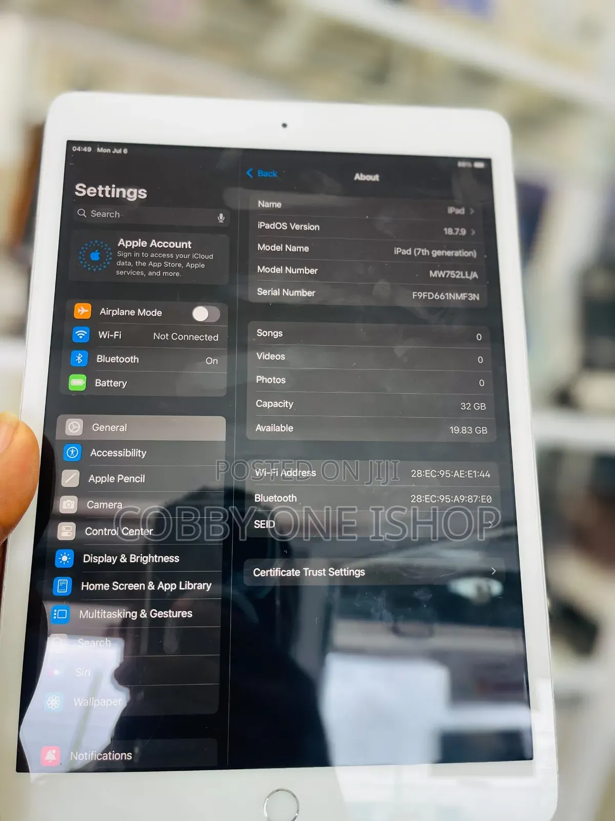 Apple iPad 10.2 (2019) 32 GB Silver