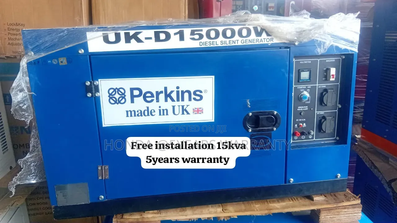 Heavy-Duty 15kva Perkins Generator – Built for Long 15kva