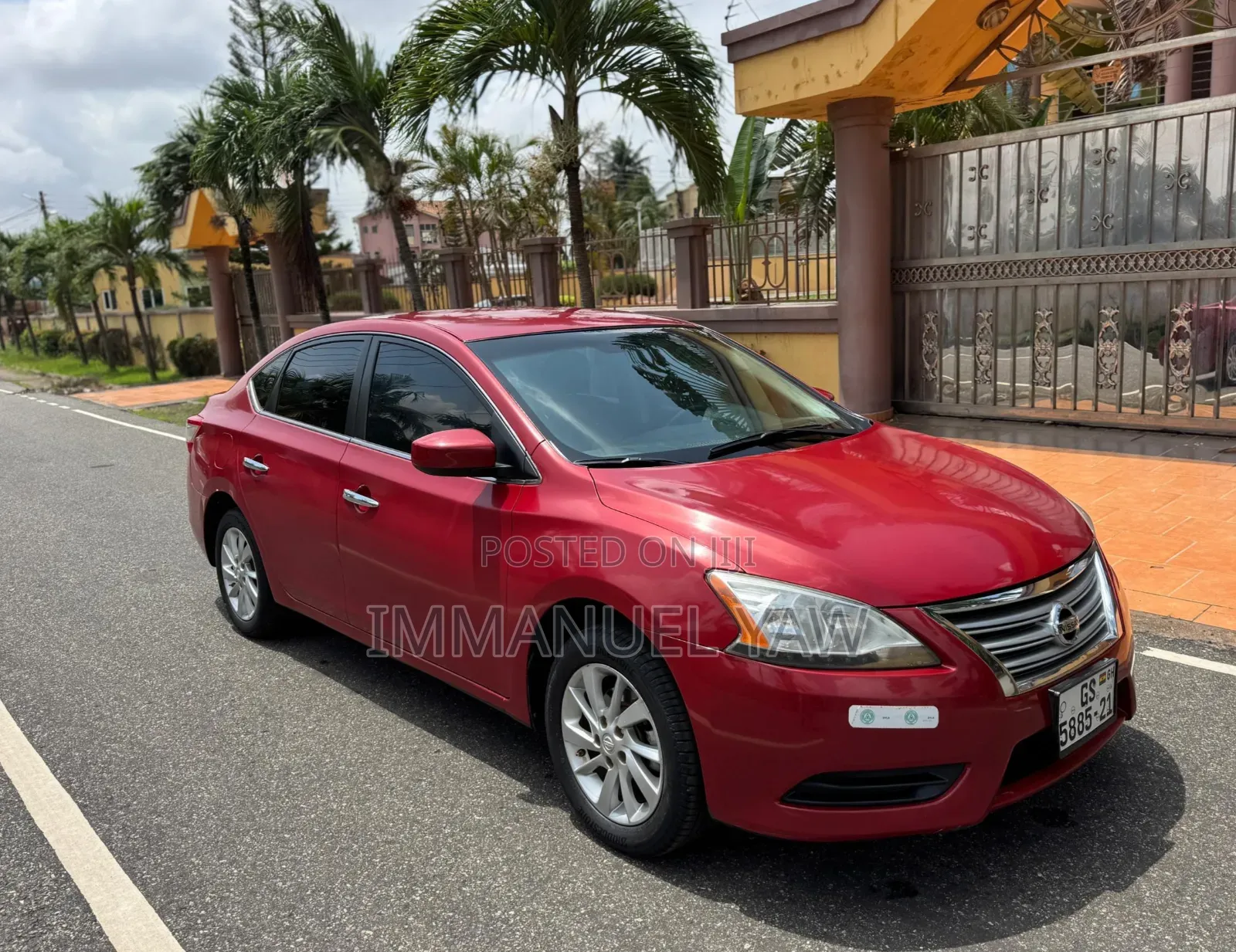 Nissan Sentra SV 4dr Sedan (1.8L 4cyl CVT) 2015 Red