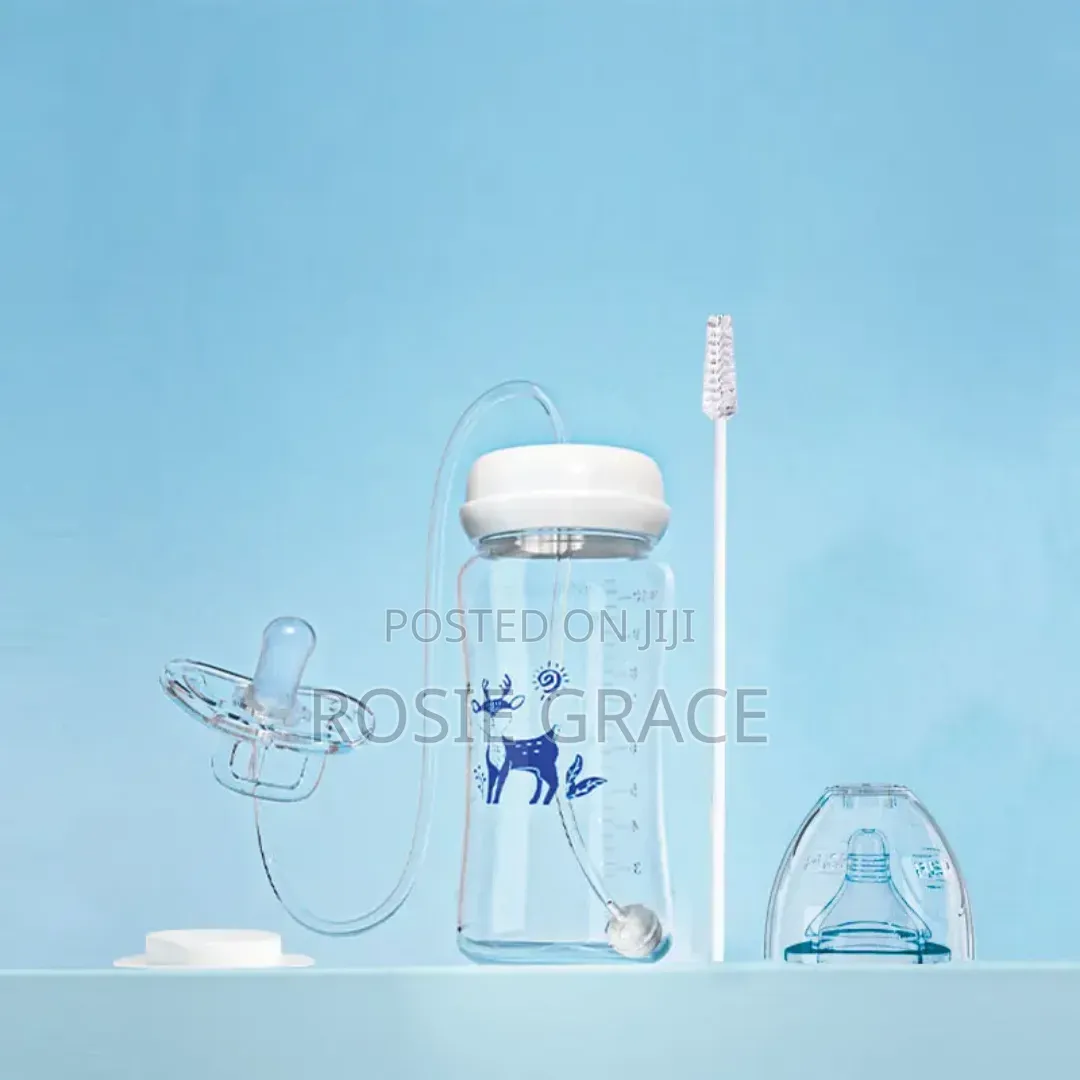 3-in-1 Hands Free Anti-Colic 240ml Feeding Bottle