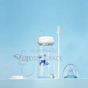 3-in-1 Hands Free Anti-Colic 240ml Feeding Bottle