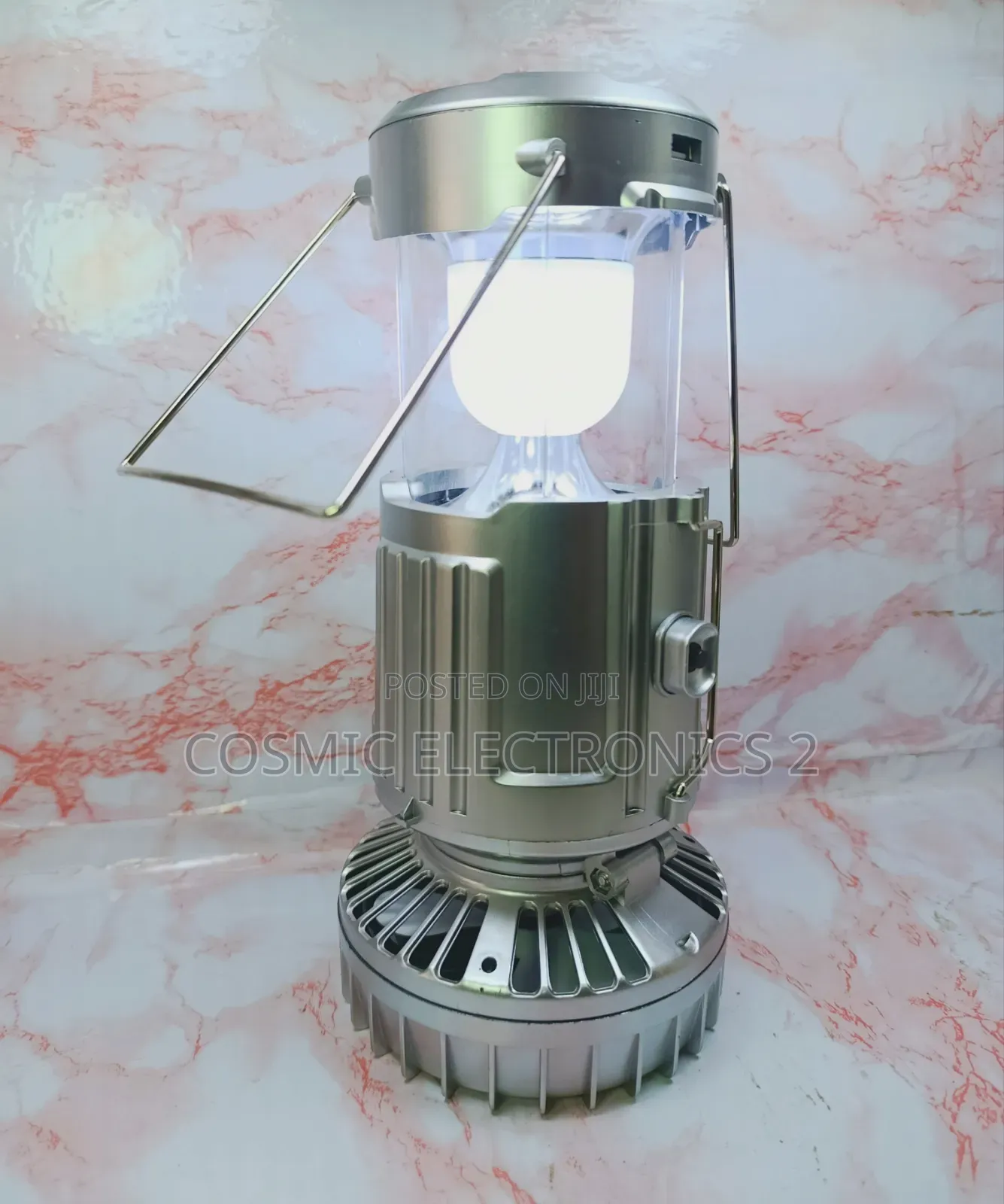 Solar Rechargeable Led Camping Light With Electric Mosquito Killer