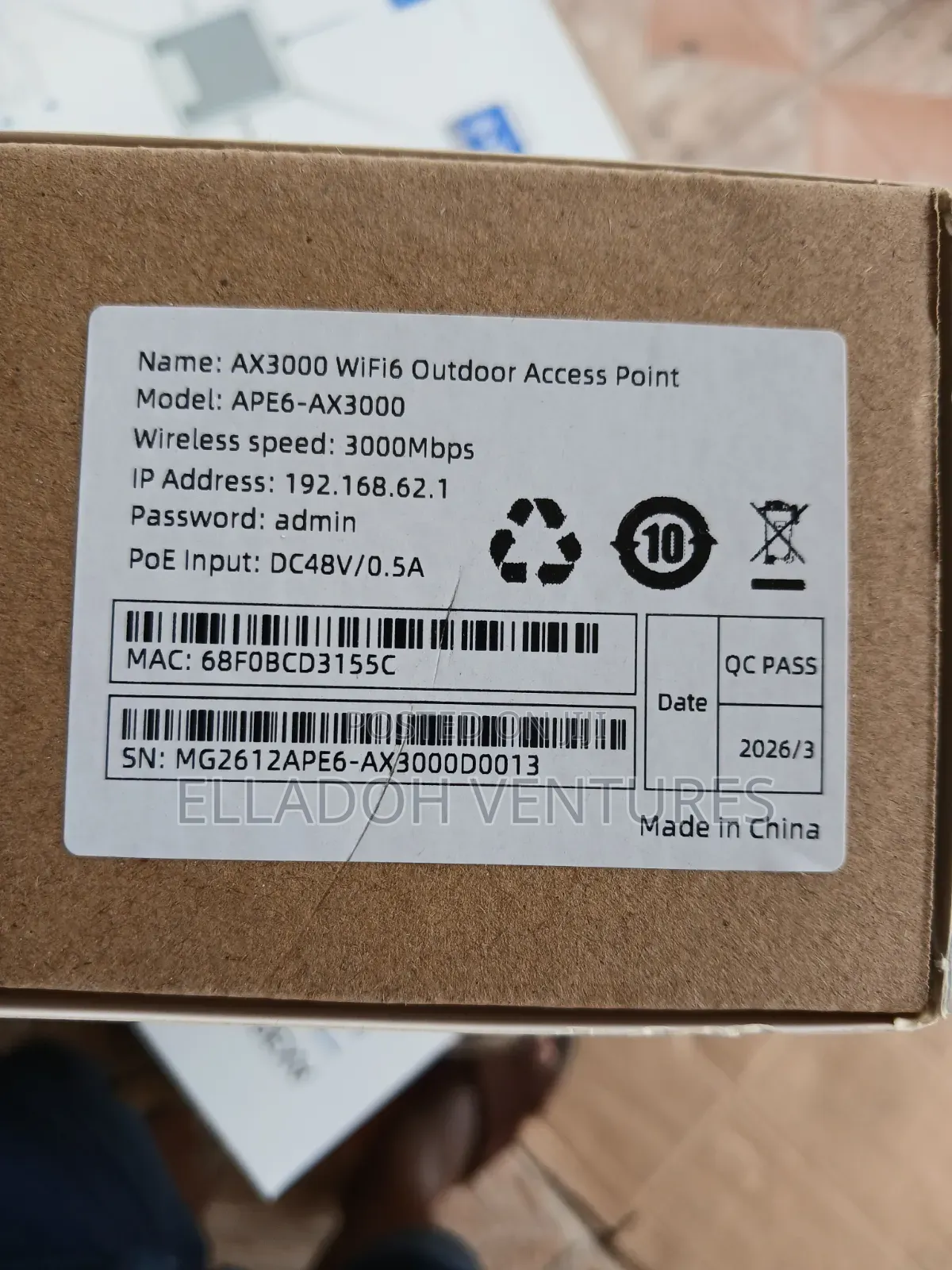 Access Point Ax3000 Outdoor Ap