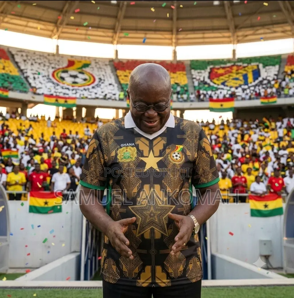 Custom Ghana Black Stars Gold Black Special Edition Jersey