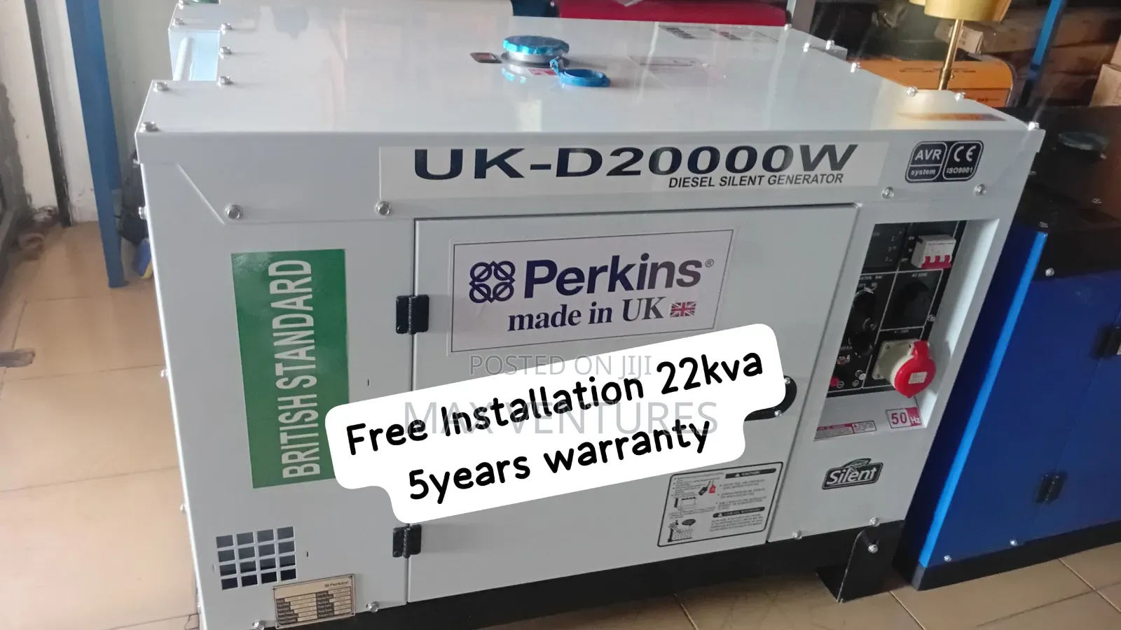 Brand New Perkins 22kva Generator – Reliable Power 22kva