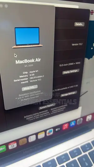 Laptop Apple MacBook Air 8GB SSD 256GB