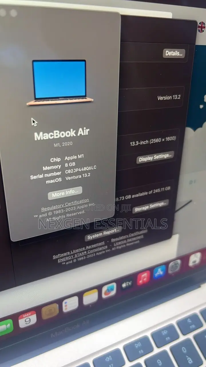 Laptop Apple MacBook Air 8GB SSD 256GB