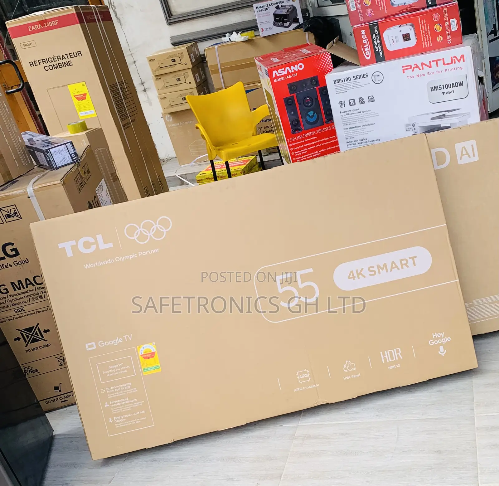 Newly Approved Smart TCL 55"P655 Uhd Tv