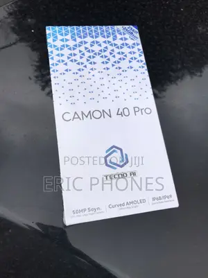 New Tecno Camon 40 Pro 5G 256 GB Black