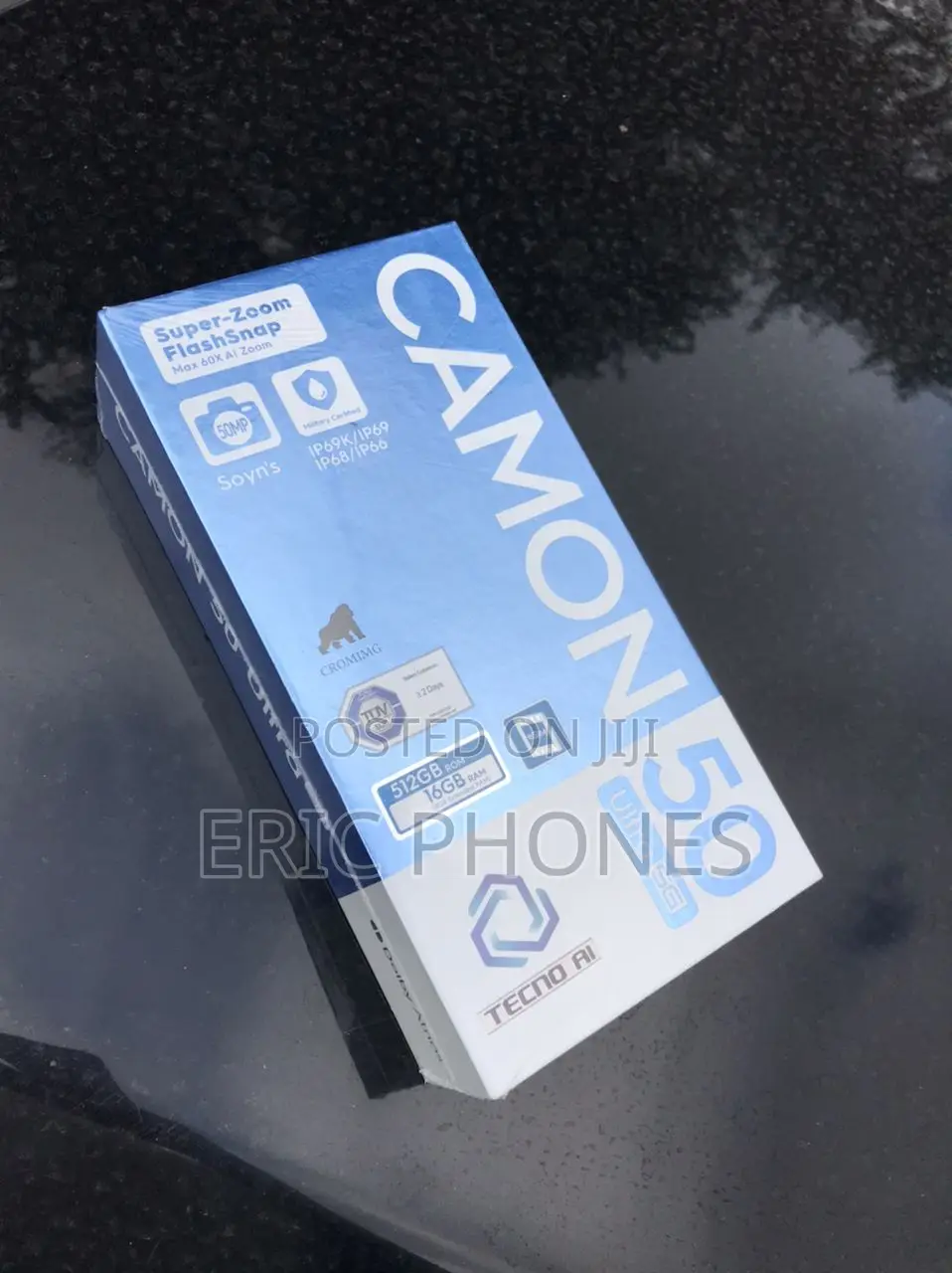 New Tecno Camon 50 Ultra 512 GB Black