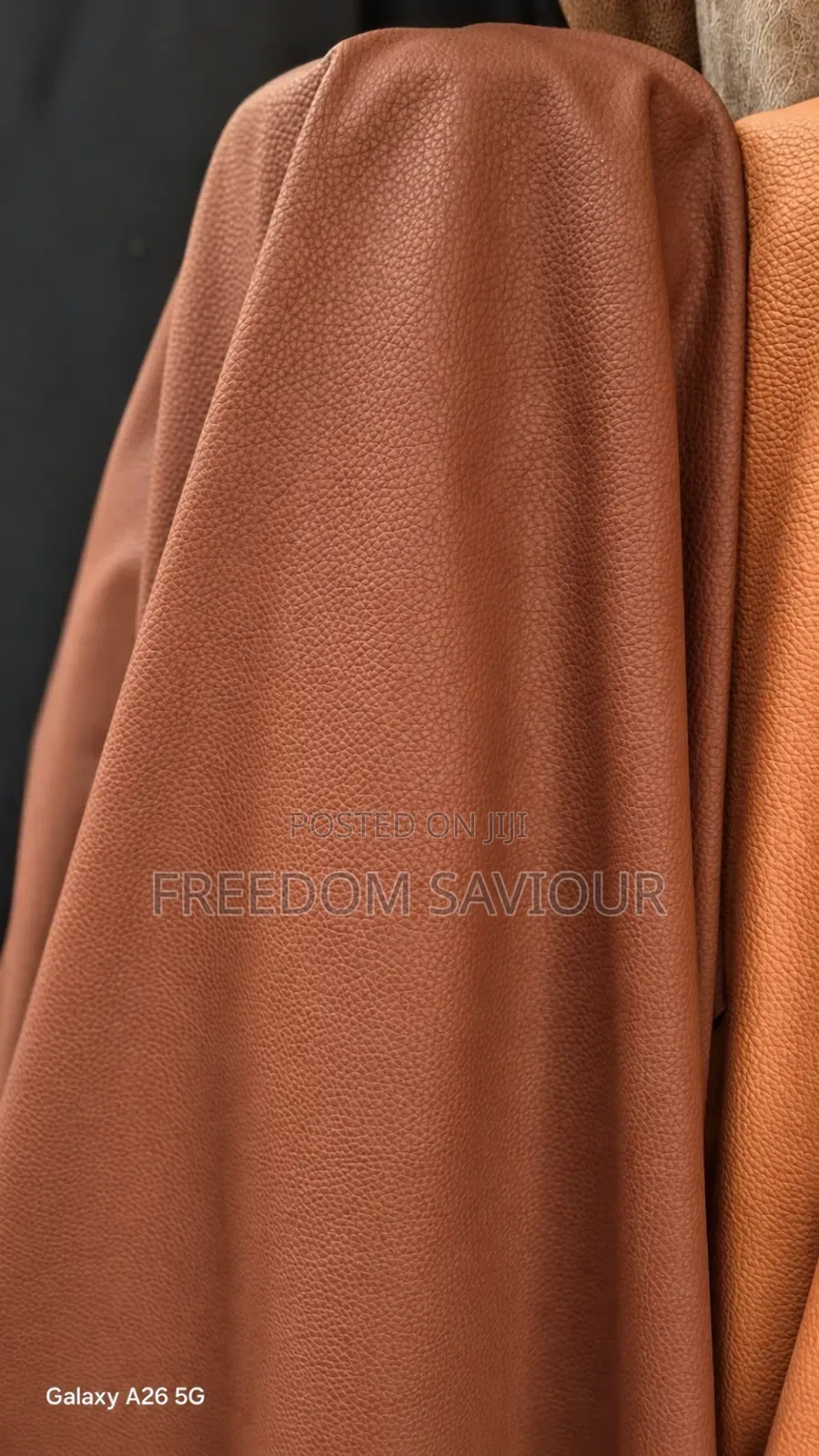 Premium Brown Upholstery Leather Fabric – Soft, Durable Elegant