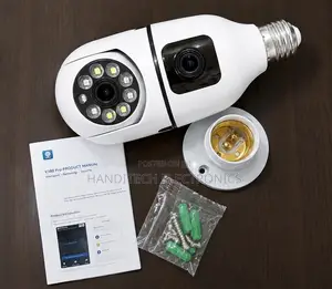 V380 Pro 360° Wifi Smart Bulb Camera – Dual Lens
