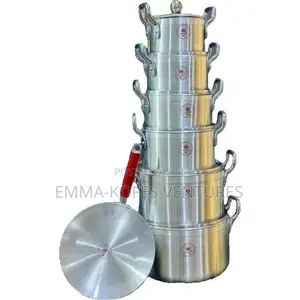 7pcs Aluminum Cookware Set With Frying Pan - Silver