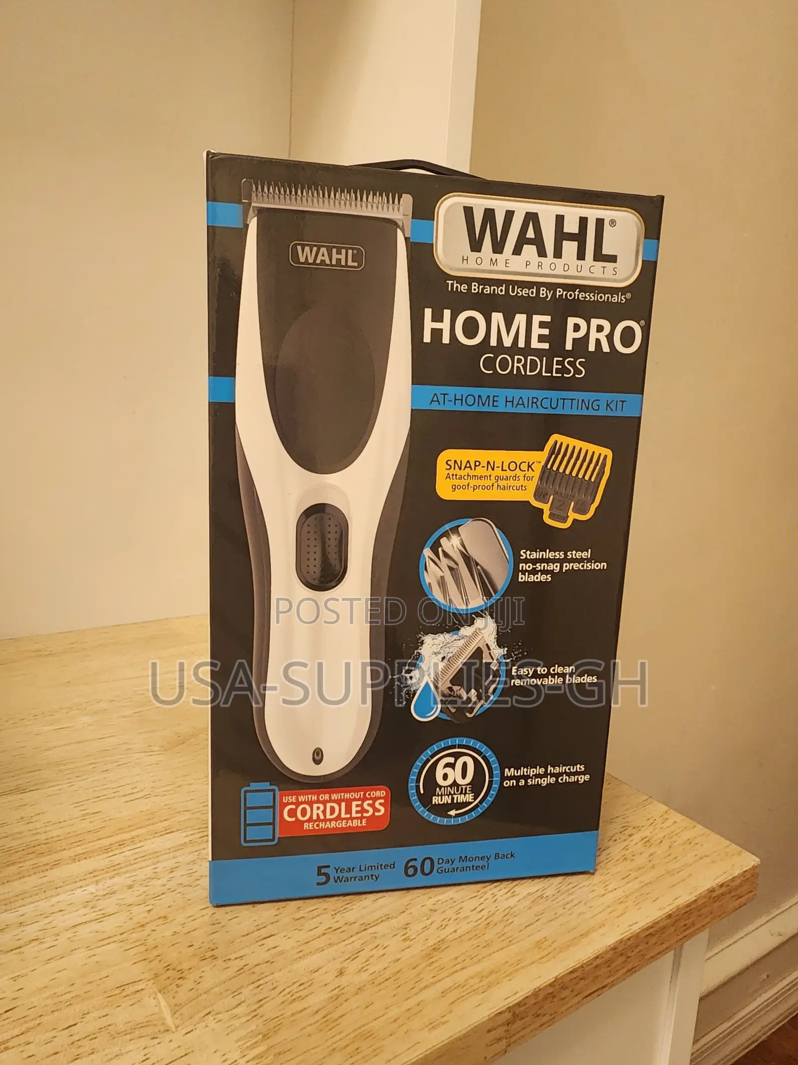 Wahl Clippers - Home Pro Cordless Rechargeable Hair Clipper From Usa