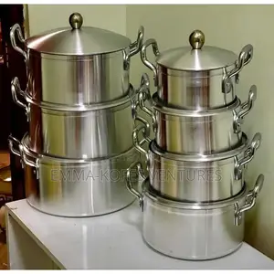 7pieces Aluminum Cooking Set - Silver