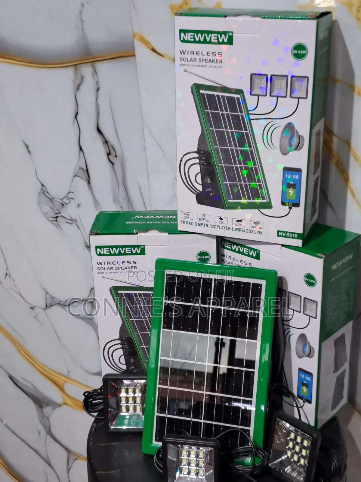 New View Wireless Rechargeable Solar Speaker