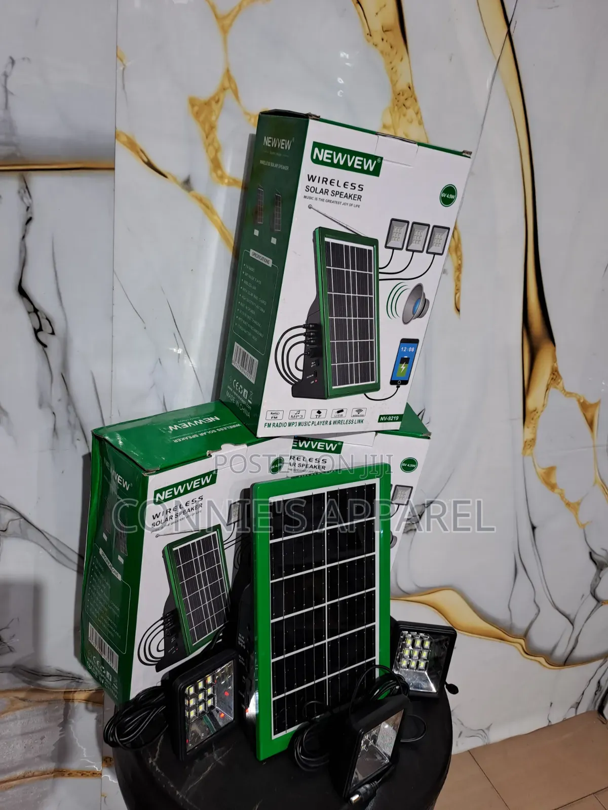 New View Wireless Rechargeable Solar Speaker