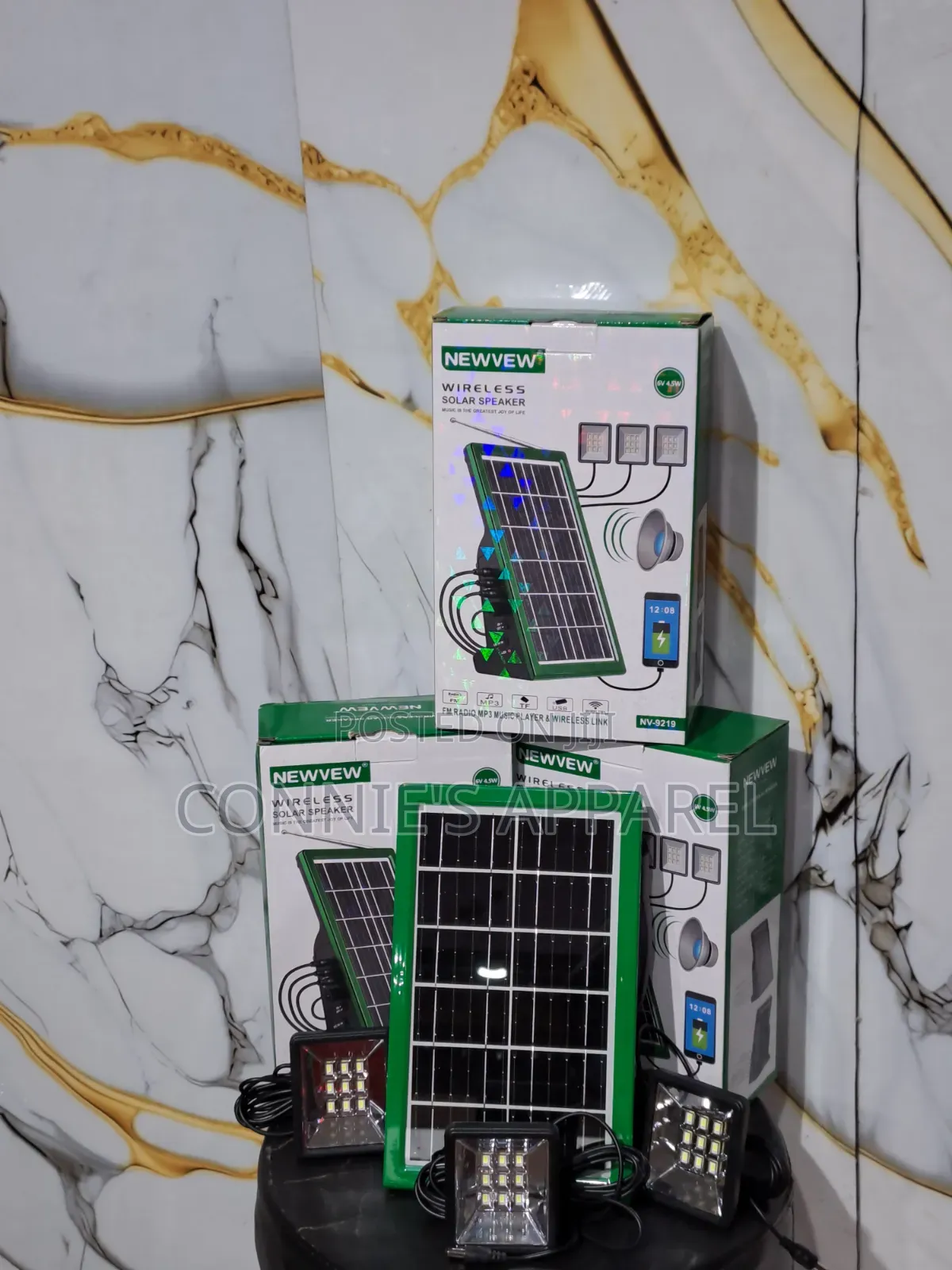 New View Wireless Rechargeable Solar Speaker