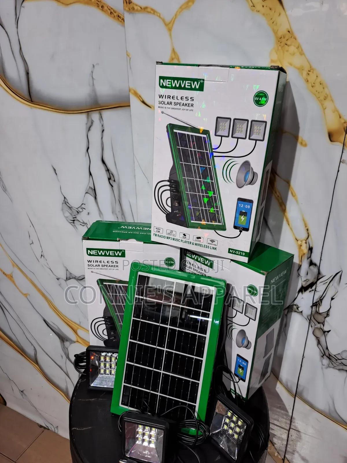 New View Wireless Rechargeable Solar Speaker