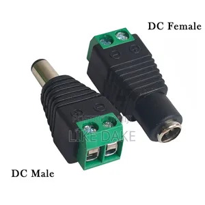 Male Dc Power Connect for CCTV and Other Devices