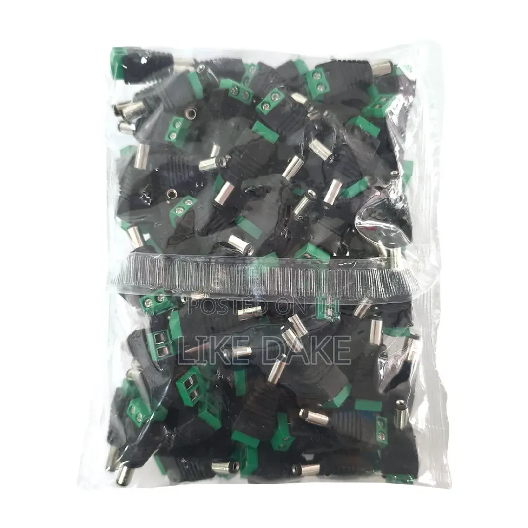 Male Dc Power Connect for CCTV and Other Devices