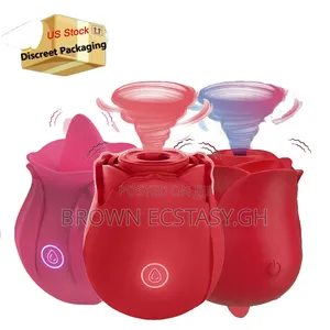 Womens Rose Suction Vibrator
