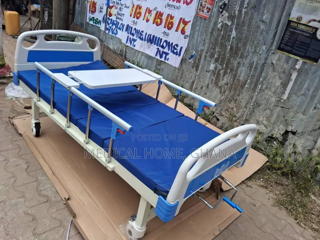 Hospital Bed With Mattress, 1crank, 2crank, Depending on Ur Request