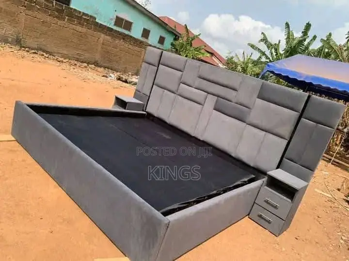 Luxury Fabric Upholstered Bed Frame – Brand New