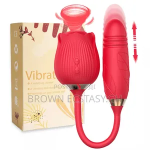 2 in 1 Rose Suction and Penis Vibrator