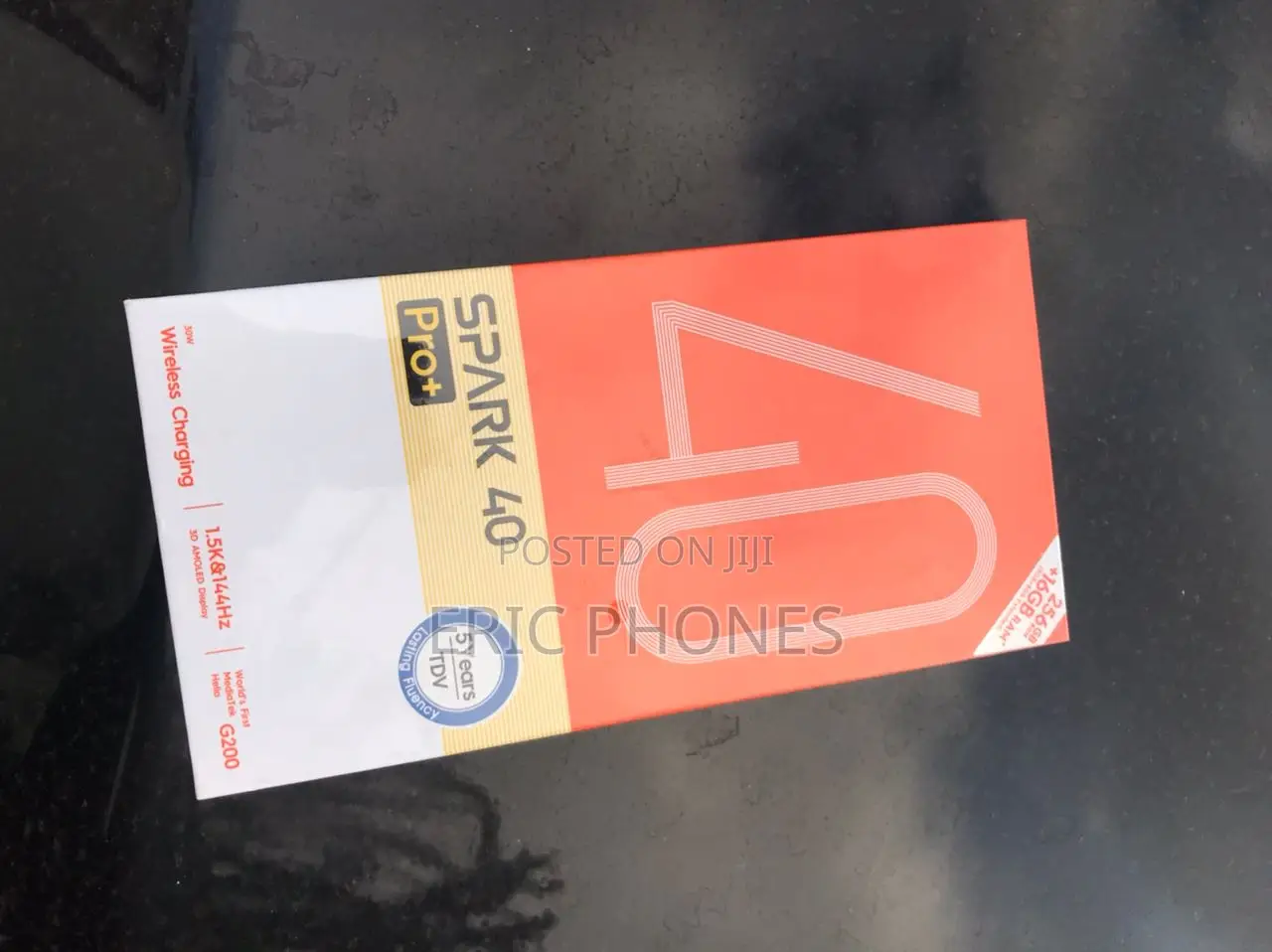 New Tecno Spark 40 Pro+ 256 GB Black