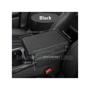 Universal Car Armrest Mat, Center Console Mat - Black