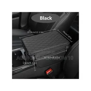 Universal Car Armrest Mat, Center Console Mat - Black