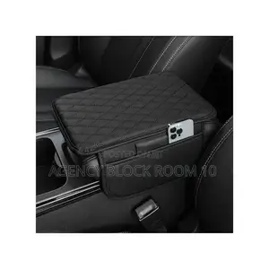 Universal Car Armrest Mat, Center Console Mat - Black