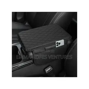 Universal Car Armrest Mat, Center Console Mat - Black