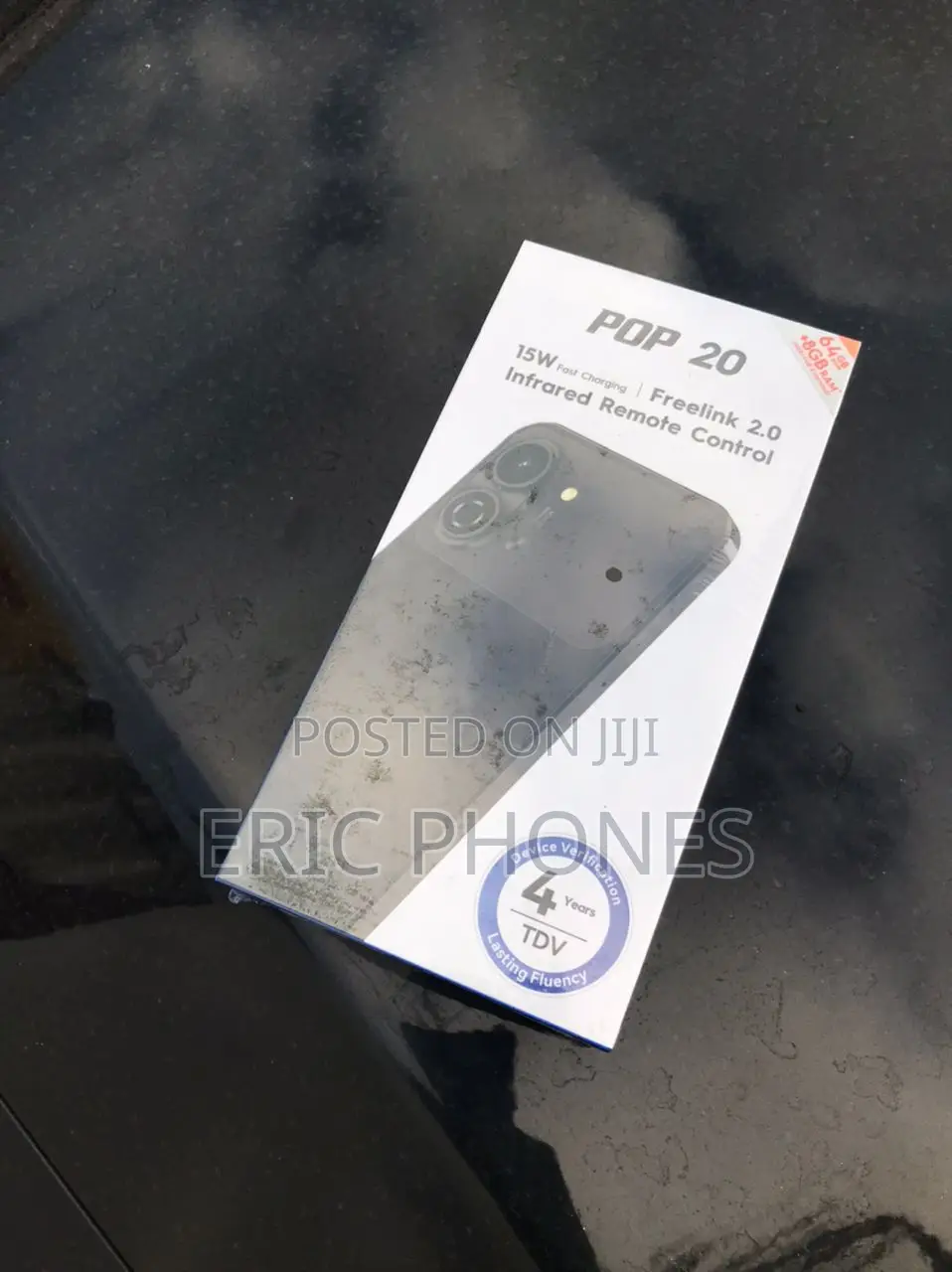 New Tecno Pop 20 64 GB Black