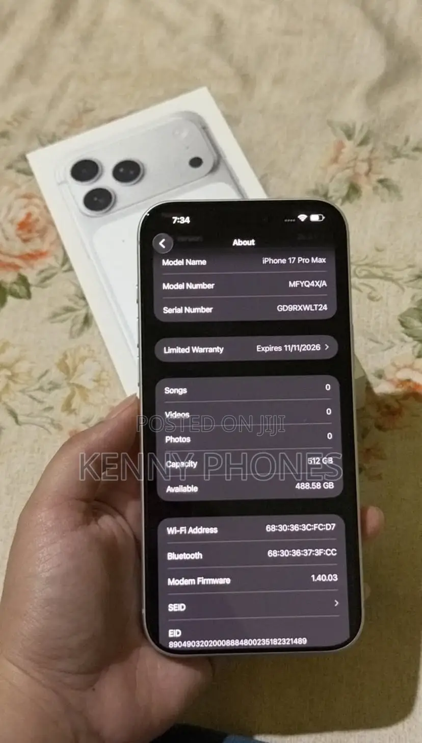 Apple iPhone 17 Pro Max 512 GB White