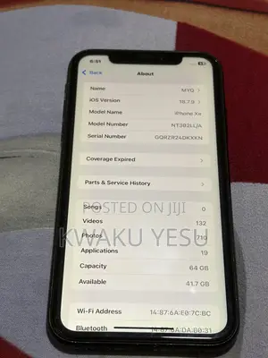 Apple iPhone XR 64 GB Black