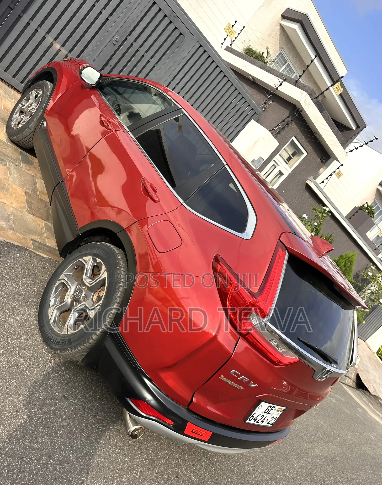 Honda CR-V EX-L 4dr SUV AWD (1.5L 4cyl CVT) 2017 Burgundy