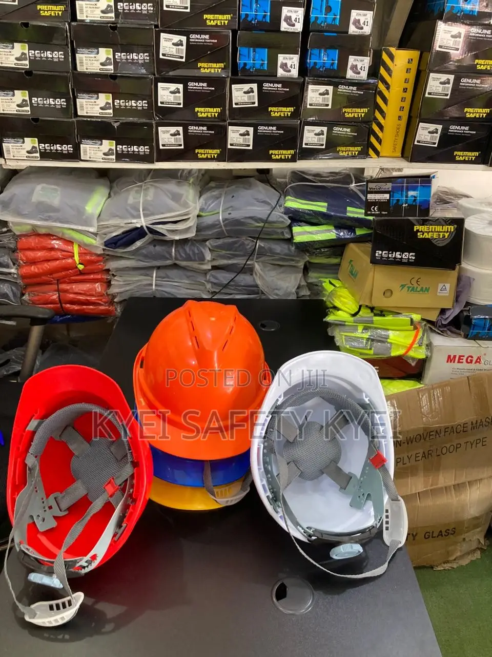 Safety Helmet With Chin Strap