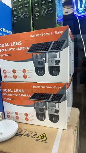 Solar Wifi Security Camera – Dual Lens, Outdoor Ptz, Wireless CCTV