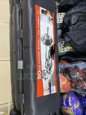 A 50kg Box Chrome Barbell Set