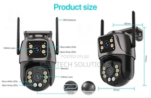 6mp View Smart Wifi Dual Lens CCTV Security Camera